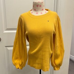 Tommy Hilfiger Yellow Crew Neck Sweater